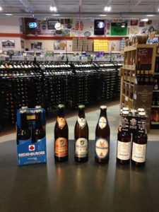 This is a great lineup of German beers we just brought in. Some are classically made, the one on the right is very innovative!