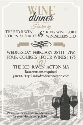 Red Raven Wine Dinner Flyer