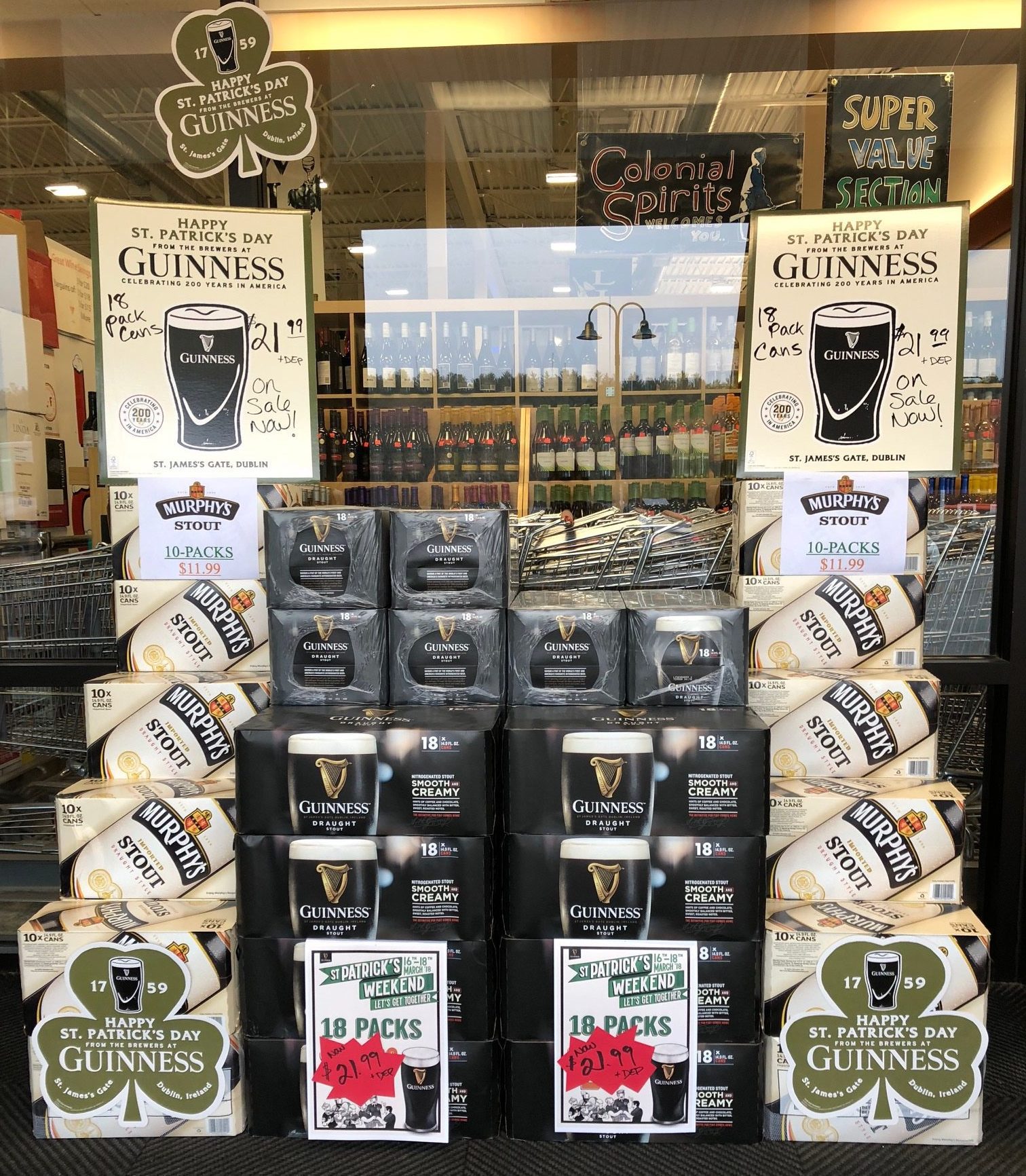 We have some great deals for St. Patty's Day and all of the products you'll need!