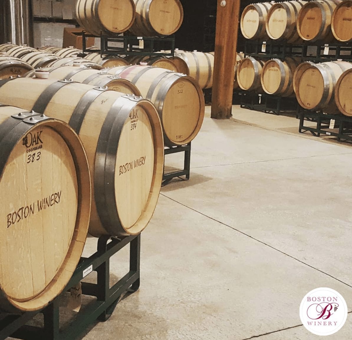 Boston Winery Barrel Room