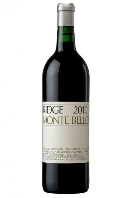 Ridge Monte Bello 2010
