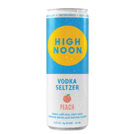 High Noon Peach - 4 pack cans