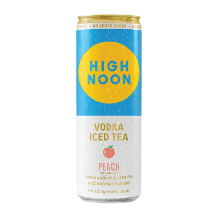 High Noon Peach Iced Tea - 4 pack cans